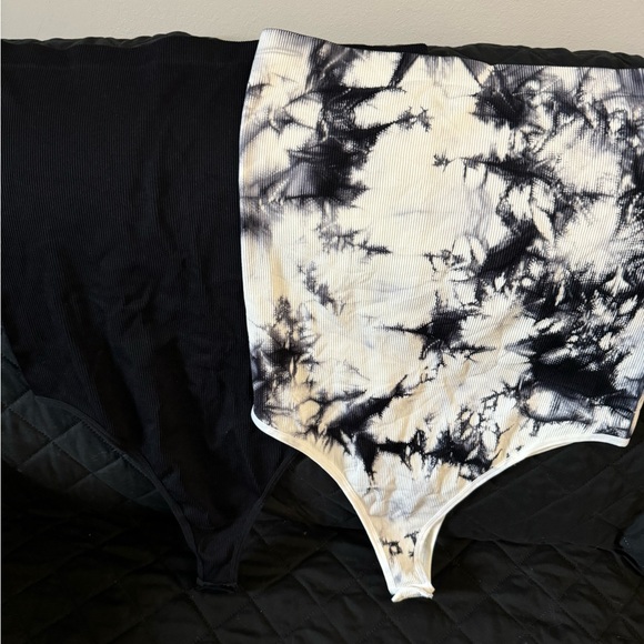 2 tube stretchy bodysuits. NEVER WORN - Picture 1 of 4